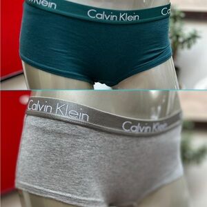 CALVIN KLEIN (2) pair lot panties underwear boxers size S